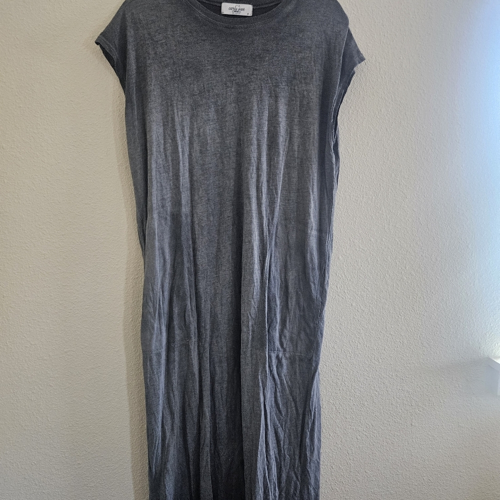 Carly Jean Los AngelesGray T-Shirt Dress